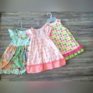 Set of 3 girls dresses Size 3T